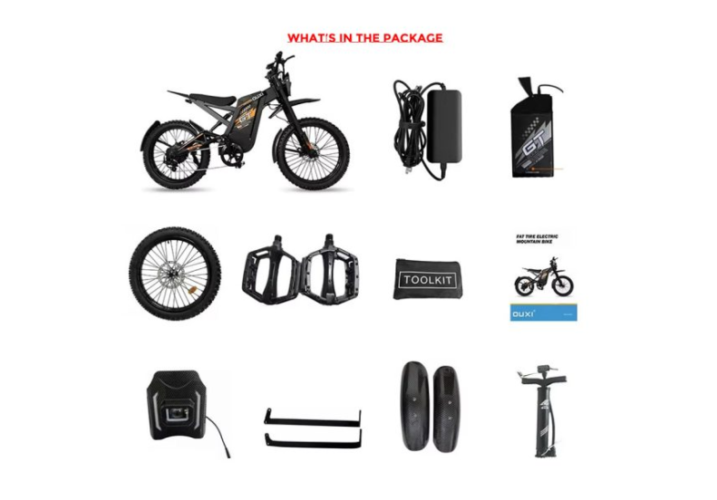Електробайк OUXI GT2000  (2500 W, 48 V, 30 Ah)