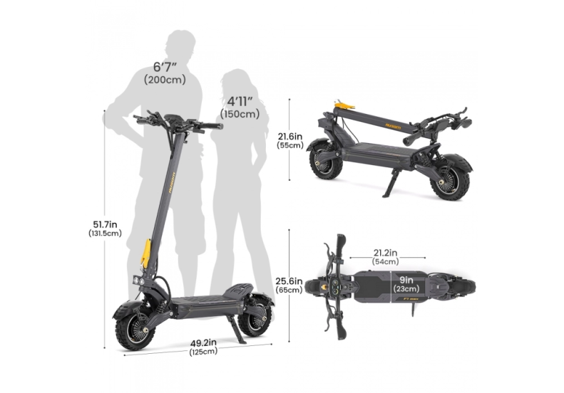 Електросамокат  AUSOM  F1 Max   (2800 W, 60V, 20.8 Ah)