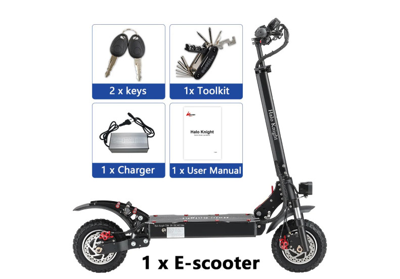 Електросамокат   Halo Knight T104 (2000W, 52V, 21Ah)